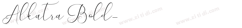 Alkatra Bold字体转换